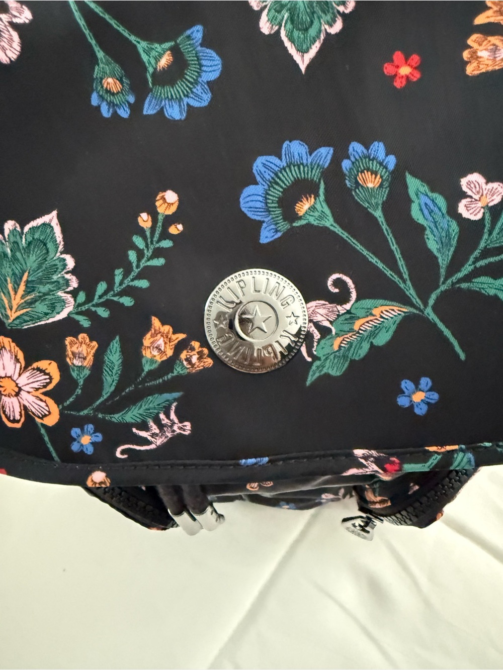 KIPLING Anto Backpack FRIDA KAHLO Black Floral Small - Picture 5 of 11